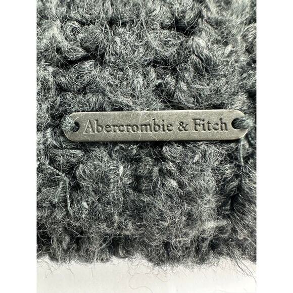 Abercrombie & Fitch Size Medium Gray Turtleneck Tunic Sweater Wool Blend Women's - Picture 5 of 11